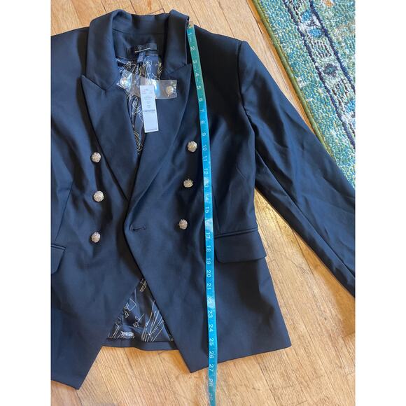 NWT White House Black Market Studio Blazer Black Size 12 - Picture 4 of 9